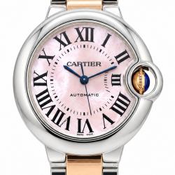 Cartier Ballon Bleu De 33MM W6920034 Pink MOP Dial Watch